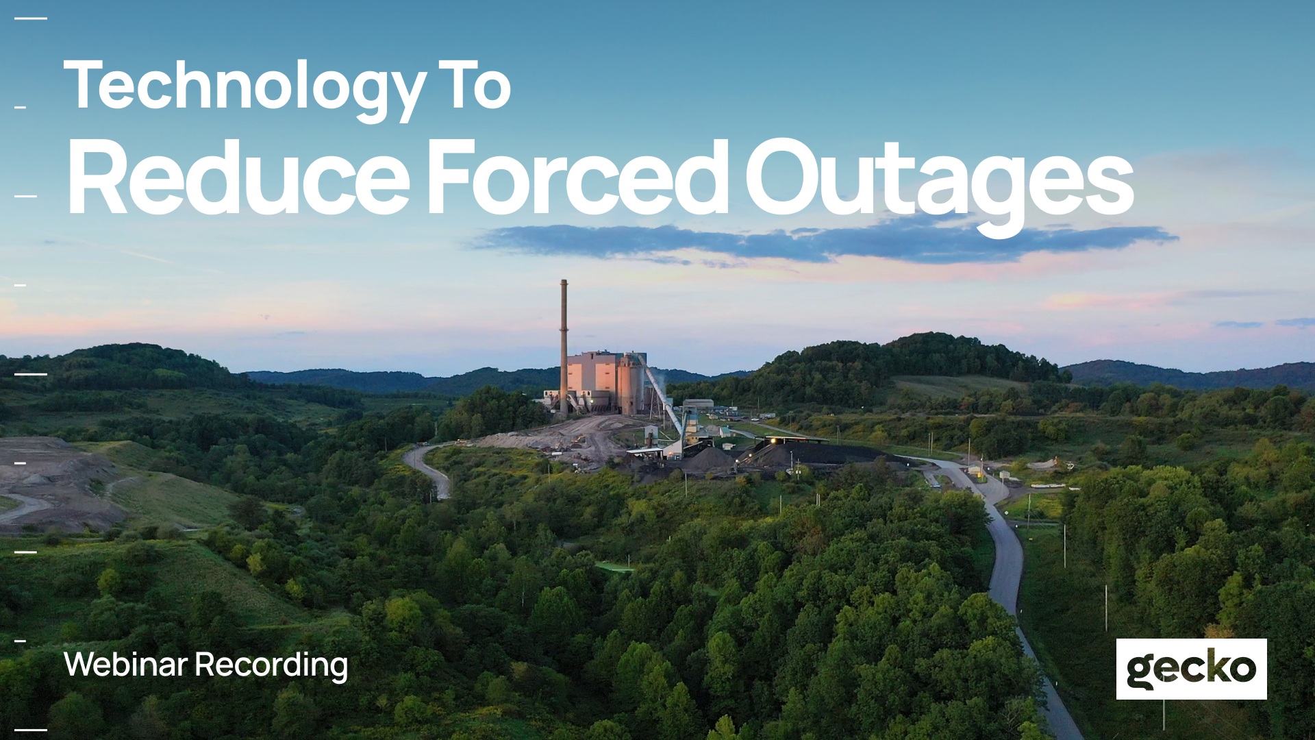 Technology to Reduce Forced Outages Webinar Header